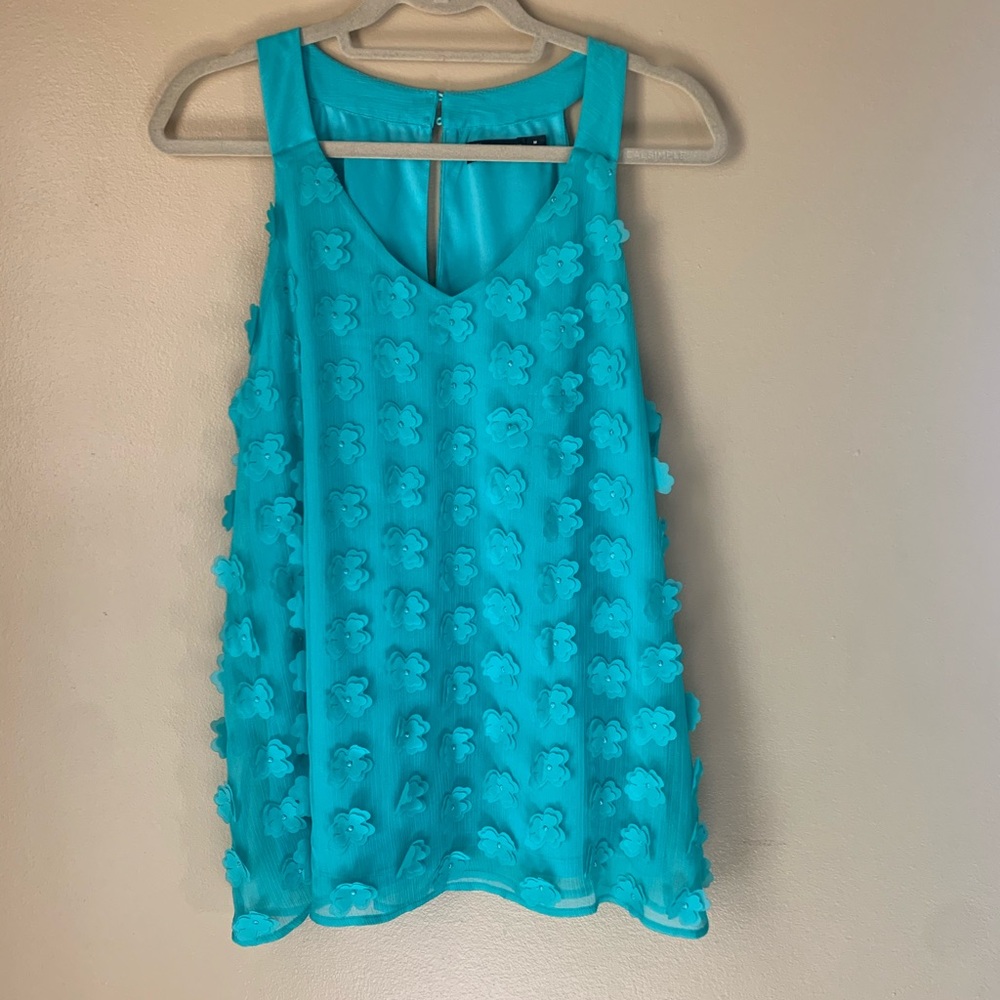7th Avenue NY&C Teal Blouse